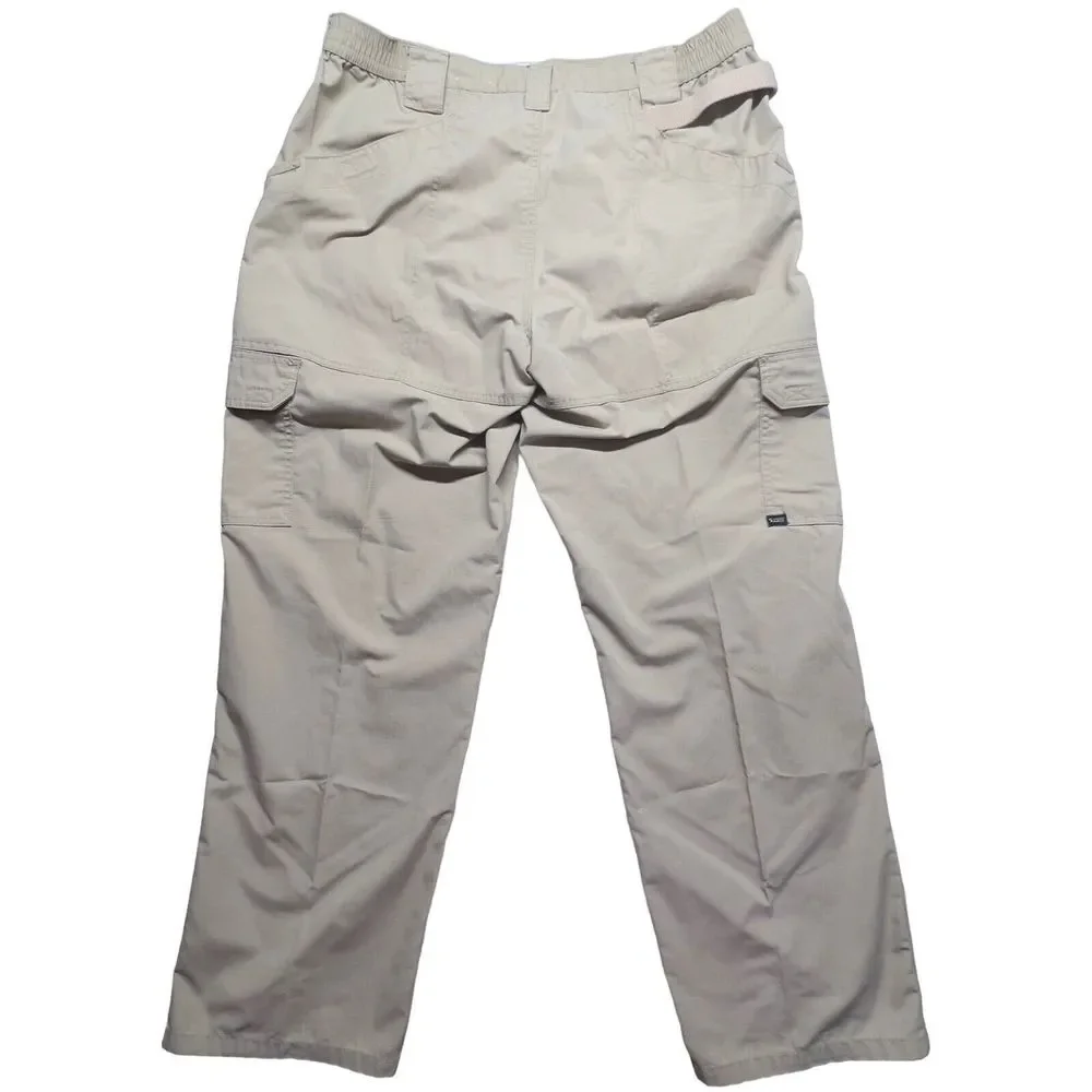 5.11 Tactical Series Pant Mens 40(38)x32 Khaki Tan‎ RipStop Cargo Elastic Waist